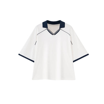 Lightweight Cooling Contrast Stitch Polo Shirt