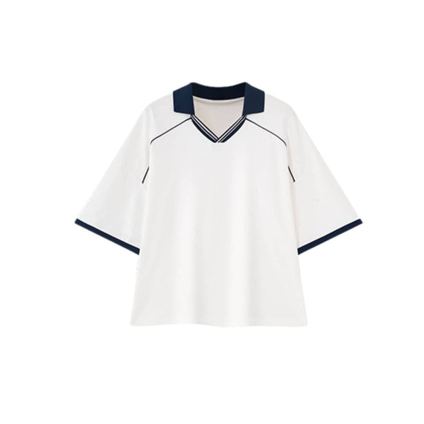Lightweight Cooling Contrast Stitch Polo Shirt