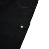 Washed Contrast-Stitch Baggy Relaxed Carpenter Denim Pants