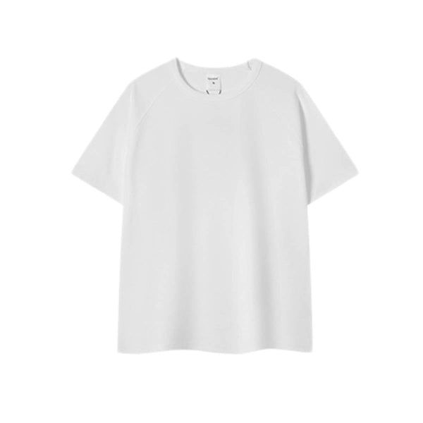 Heavyweight Ladder Cotton Raglan Sleeve Textured Oversized T-Shirt