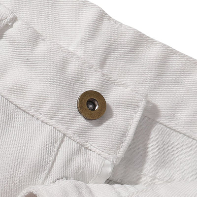 Button Fly Wide Leg Denim Jeans