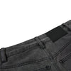Men's Washed Distressed Denim Pants Wide Leg Patchwork Raw Edge Unique