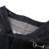 Raw Denim Wide Leg Metal Hardware Jeans