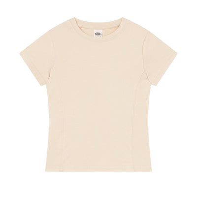 Snow Washed Peruvian Cotton Slim Fit Y2K Tee