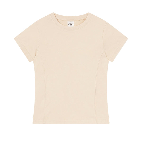 Snow Washed Peruvian Cotton Slim Fit Y2K Tee