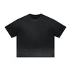 Boxy Raw Edge Washed Loose Short Sleeve Tee