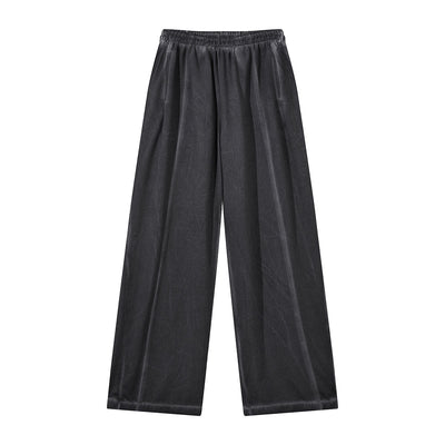 Heavy Wash Vintage Distressed Mesh Straight Pants