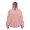 Double Yarn Vintage Washed Zippered Comfort Hoodie