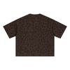 Leopard Print Oversized Short Sleeve Tee Shirt