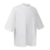 Washed Raw-Edge Pocket Clean Fit Crew Neck Tee
