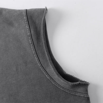 Sleeveless Zip Hoodie Casual Vest Hood Pockets Included