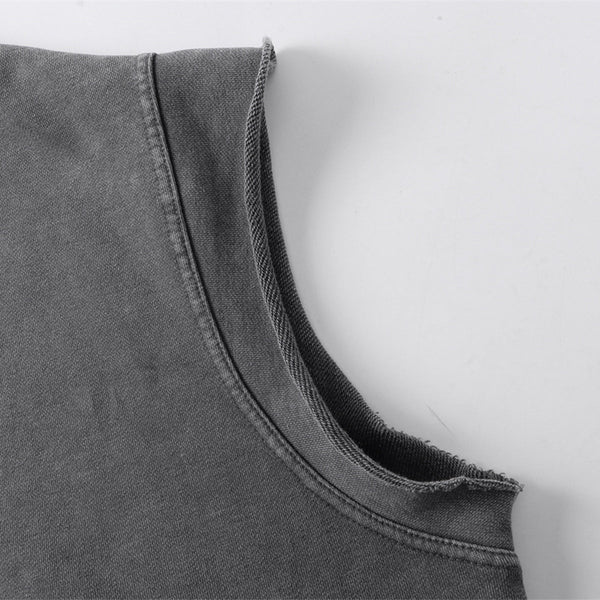 Sleeveless Zip Hoodie Casual Vest Hood Pockets Included