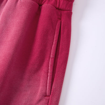 Casual Drawstring Double Waistband Shorts