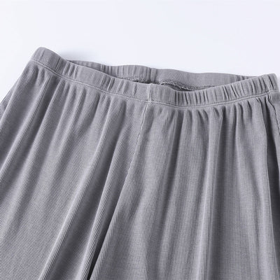 Women's Relaxed Straight Leg Ribbed Trousers