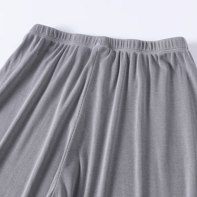 Women's Relaxed Straight Leg Ribbed Trousers