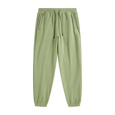 Solid Color Plush Lining Joggers