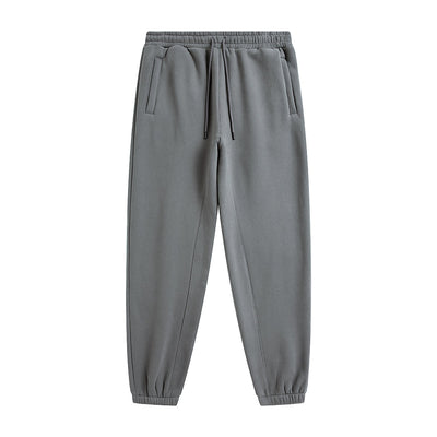 Solid Color Plush Lining Joggers