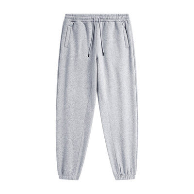 Solid Color Plush Lining Joggers