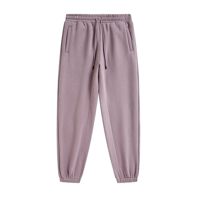 Solid Color Plush Lining Joggers