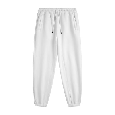 Solid Color Plush Lining Joggers