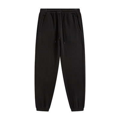 Solid Color Plush Lining Joggers