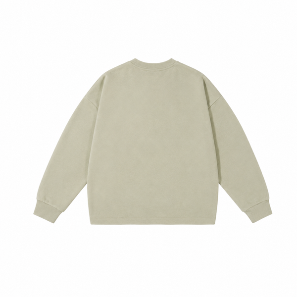 Vintage Washed Drop Shoulder Long Sleeve Shirt