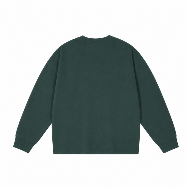 Vintage Washed Drop Shoulder Long Sleeve Shirt