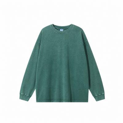 Vintage Tie-Dye Heavy Cotton Long-Sleeve T-Shirt 275gsm