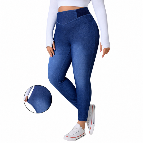 High Waist Tummy Control Slimming Stretch Plus Size Women¡¯s Jeans