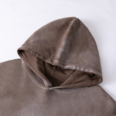 Two-Layer Sleeve Ombre Faded Hoodie