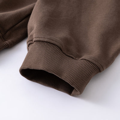 Two-Layer Sleeve Ombre Faded Hoodie