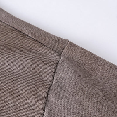 Two-Layer Sleeve Ombre Faded Hoodie