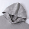 Two-Layer Sleeve Acid Washed Cotton Hoodie