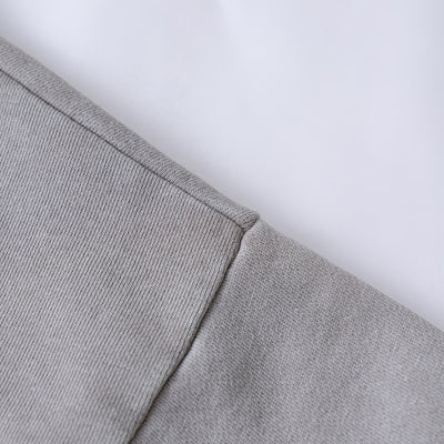 Two-Layer Sleeve Acid Washed Cotton Hoodie