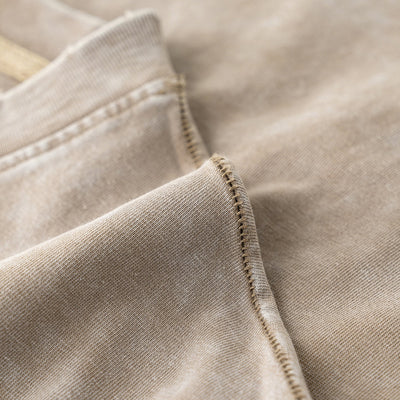 Distressed Raw Edge Washed T Shirt 275gsm