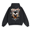 Punk Skull Graphic Zipper Hoodie