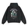 Punk Skull Graphic Zipper Hoodie