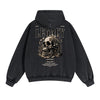 Punk Skull Graphic Zipper Hoodie