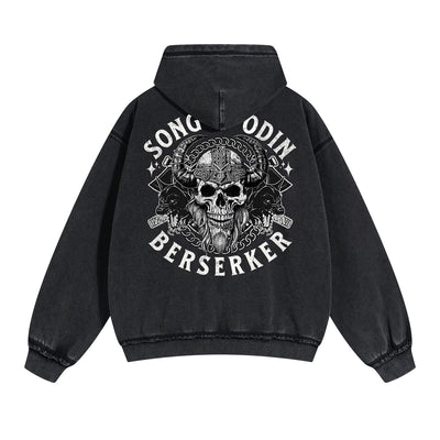 Punk Skull Graphic Zipper Hoodie