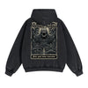 Gothic Skeleton Back Print Hoodie
