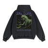 Gothic Skeleton Back Print Hoodie