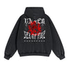Gothic Skeleton Back Print Hoodie