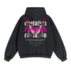 Gothic Butterfly Back Print Hoodie-INNBLAC