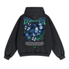 Gothic Butterfly Back Print Hoodie-INNBLAC
