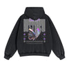 Gothic Butterfly Back Print Hoodie-INNBLAC