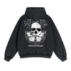 Butterfly Graphic Double Slider Zip Hoodie-INNBLAC