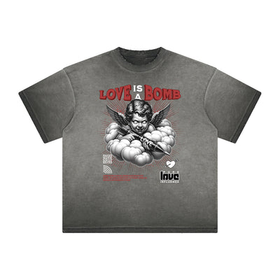 Faded Cupid Sniper Pattern Tee