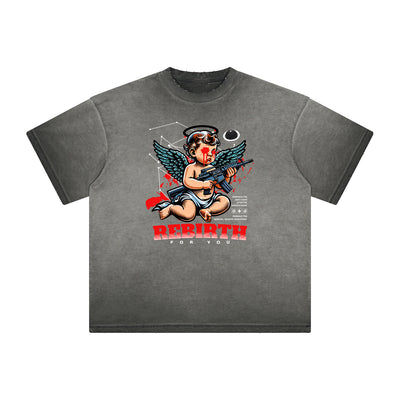 Faded Cupid Sniper Pattern Tee