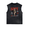 Cupid Sniper Graphic Sleeveless Tee