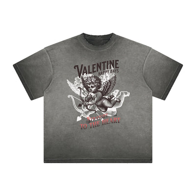 Heavyweight Cupid Sniper Streetwear Graphic Tee